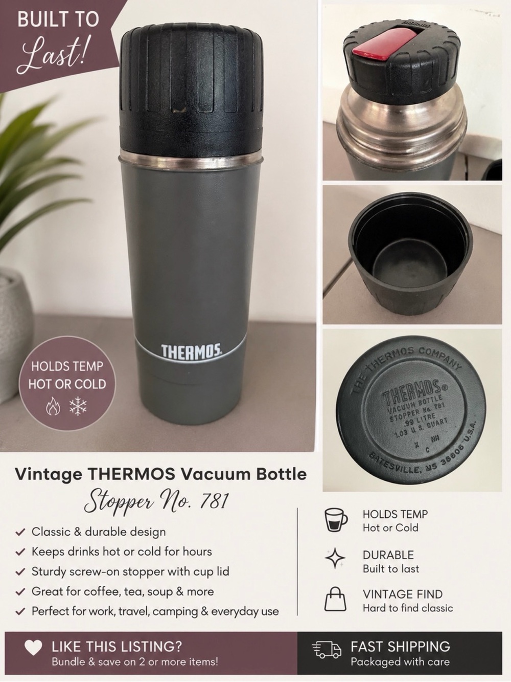 Vintage THERMOS Vacuum Bottle